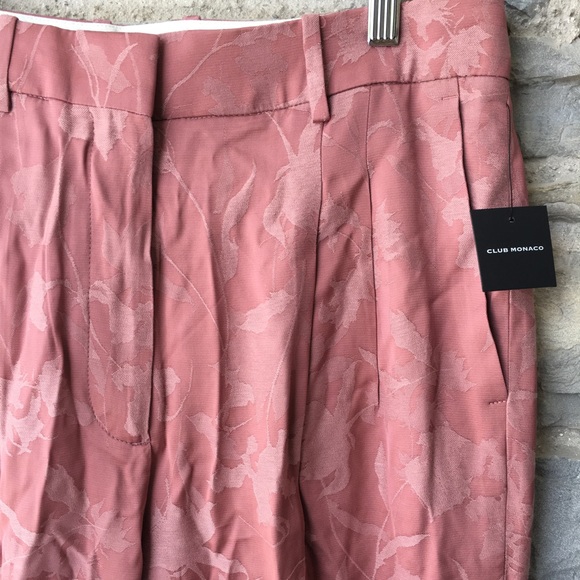 Club Monaco Jacquard Rose Trousers - Picture 5 of 8